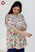 Cambric Cotton Floral Pintuck Top