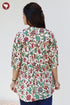 Cambric Cotton Floral Pintuck Top