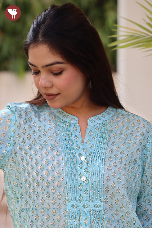 MulMul Cotton Top in Floral Print