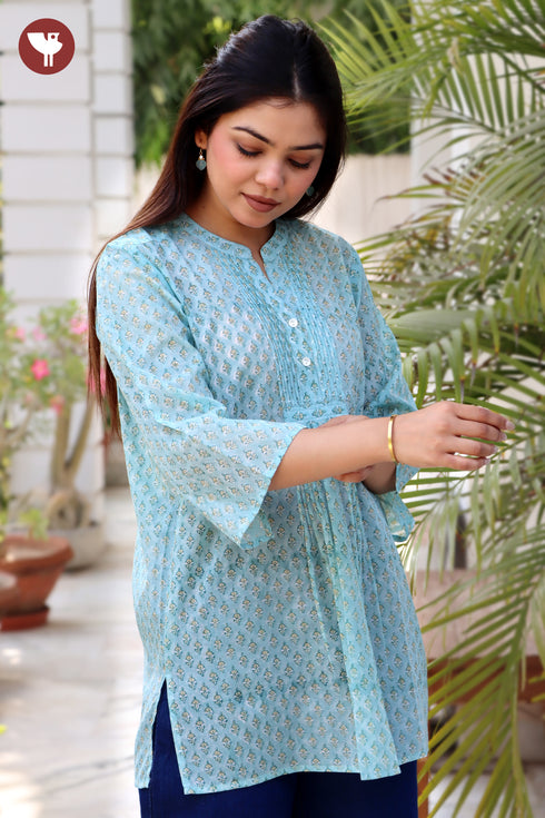 MulMul Cotton Top in Floral Print