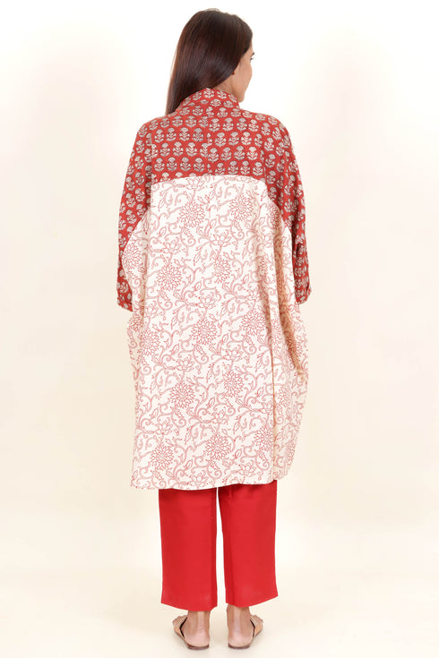 Cambric Cotton Shirt In Block Print