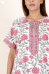 Bizzy Lizzy Zipper Kaftan In Floral Block Print