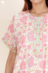 Bizzy Lizzy Zipper Kaftan In Floral Block Print