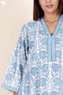 Bizzy Lizzy Full Sleeved Kaftan In Floral Block Print