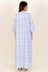 Bizzy Lizzy Full Sleeved Zip Kaftan In Block Print