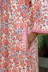 Bizzy Lizzy Full Sleeved Zip Kaftan In Floral Block Print