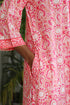 Bizzy Lizzy Full Sleeved Zip Kaftan In Floral Block Print
