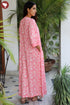 Bizzy Lizzy Full Sleeved Zip Kaftan In Floral Block Print