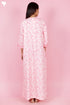 Bizzy Lizzy Full Sleeved Zip Kaftan In Floral Block Print