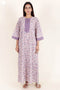 60’s Cotton Zipper Kaftan In Floral Print