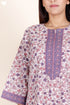 60’s Cotton Zipper Kaftan In Floral Print