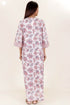 60’s Cotton Full Sleeved Kaftan In Floral Print