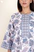 60’s Cotton Full Sleeved Kaftan In Floral Print