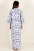 60’s Cotton Full Sleeved Kaftan In Floral Print
