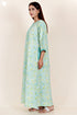 60’s Cotton Zipper Kaftan In Floral Print