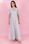 60’s Cotton Short Sleeve Kaftan In Floral Print