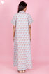60’s Cotton Short Sleeve Kaftan In Floral Print