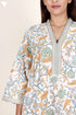 60’s Cotton Full Sleeved Kaftan In Floral Print