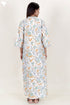 60’s Cotton Full Sleeved Kaftan In Floral Print