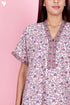 60’s Cotton Short Sleeve Kaftan In Floral Print