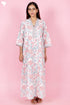 60’s Cotton Full Sleeved Kaftan In Floral Print