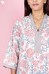 60’s Cotton Full Sleeved Kaftan In Floral Print