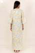 60’s Cotton Full Sleeved Kaftan In Floral Print
