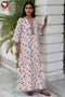 60’s Cotton Full Sleeved Kaftan In Floral Print