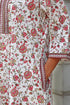 60’s Cotton Full Sleeved Kaftan In Floral Print