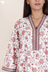 60’s Cotton Full Sleeved Kaftan In Floral Print
