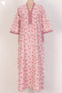 60s Cotton Kaftan In Floral Print