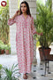 60’s Cotton Full Sleeved Kaftan In Floral Print