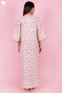 60’s Cotton Full Sleeved Kaftan In Floral Print