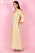 60’s Cotton Full Sleeved Kaftan In Floral Print