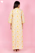 60’s Cotton Full Sleeved Kaftan In Floral Print