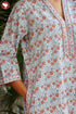 60’s Cotton Full Sleeved Kaftan In Floral Print