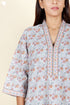 60’s Cotton Full Sleeved Kaftan In Floral Print