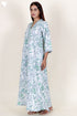 60’s Cotton Full Sleeved Kaftan In Floral Print