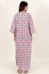 60’s Cotton Full Sleeved Kaftan In Floral Print