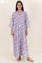 60’s Cotton Full Sleeved Kaftan In Floral Print