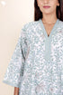 60’s Cotton Full Sleeved Kaftan In Floral Print