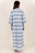 60’s Cotton Full Sleeved Kaftan In Graphic Print