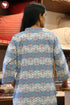 60’s Cotton Full Sleeved Kaftan In Graphic Print