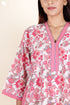 60’s Cotton Full Sleeved Kaftan In Floral Print