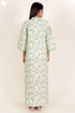 60’s Cotton Full Sleeved Kaftan In Floral Print