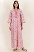 60’s Cotton Full Sleeved Kaftan In Floral Print