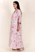60’s Cotton Full Sleeved Kaftan In Floral Print