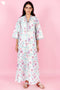 60’s Cotton Full Sleeved Kaftan In Floral Print