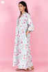 60’s Cotton Full Sleeved Kaftan In Floral Print