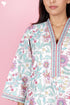 60’s Cotton Full Sleeved Kaftan In Floral Print